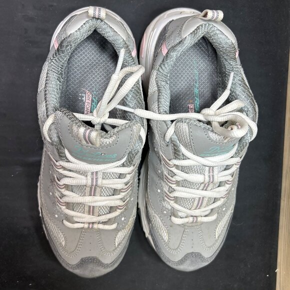 Skechers D'Lites Womens 11947W Gray Athletic Walking Size 8 Wide Fit - Picture 4 of 9